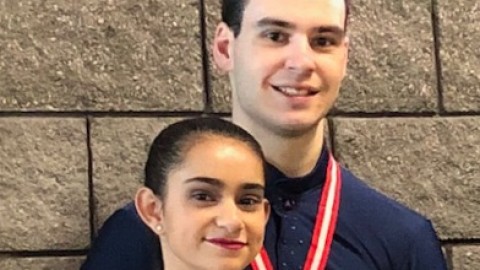 Gabrielle et Pier-Alexandre vice-champions provinciaux de patinage artistique