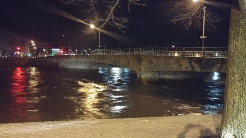 Il n’y a plus de glace sur la Rivière du Sud dans le secteur de Montmagny en raison des fortes pluies