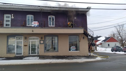 Feu dans un bloc-appartements à L’Islet