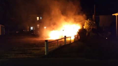 Feu de véhicule possiblement criminel à Montmagny 