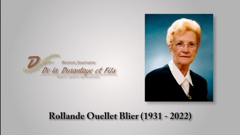 Rollande Ouellet-Blier (1931 - 2022)