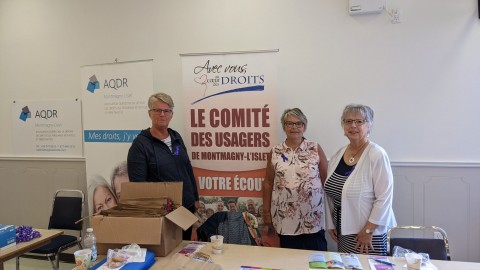 Les membres du Comité des usagers du secteur Montmagny-L’Islet présent pour défendre les droits des aînés sur le territoire