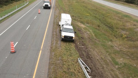 Accident impliquant une semi-remorque sur l'autoroute 20