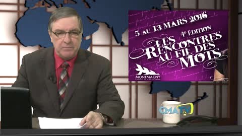 Émission du mardi 8 mars 2016