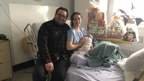 La petite Jeanne est le premier bébé de l’année à l’hôpital de La Pocatière 