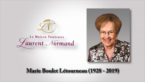 Marie Boulet Létourneau (1928 - 2019)