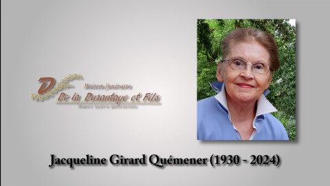 Jacqueline Girard Quémener (1930 - 2024)