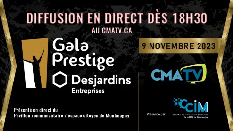 DIFFUSION : Gala Prestige Desjardins - En direct du Pavillon communautaire / Espace citoyen de Montmagny