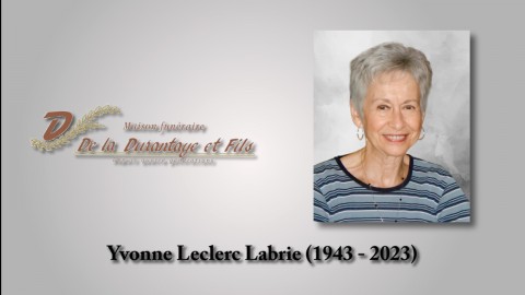 Yvonne Leclerc Labrie (1943 - 2023)