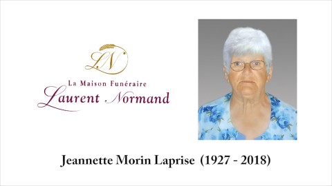 Jeannette Morin Laprise  (1927 - 2018)
