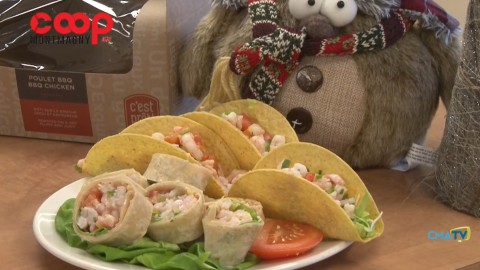 Chronique culinaire Magasin Coop IGA - Tacos aux crevettes - 3 décembre 2020