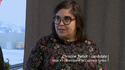 Entrevue - Christine Talbot, candidate à l'élection partielle de Cap-Saint-Ignace - 11 décembre 2023