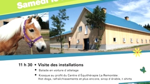 Ce sera bientôt l'activité Portes Ouvertes du Centre d'Equithérapie La Remontée