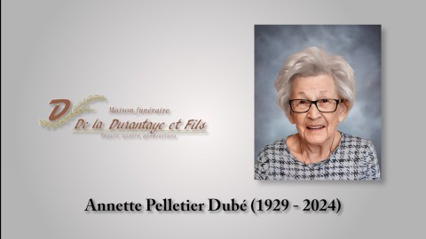 Annette Pelletier Dubé (1929 - 2024)