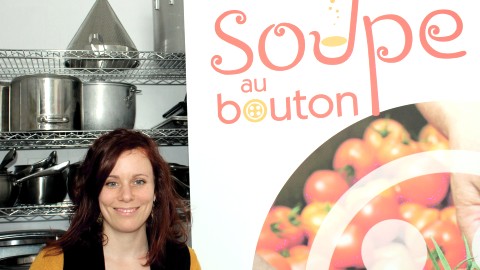 Émélie Lapierre, porte-parole locale à la Table des régions des cuisines collectives