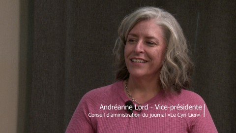 Entrevue - Andréanne Lord, v.-p. Journal Le Cyri-Lien -  25 octobre 2023