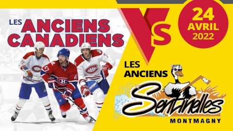 Le match des Anciens Canadiens à Montmagny est reporté au 24 avril