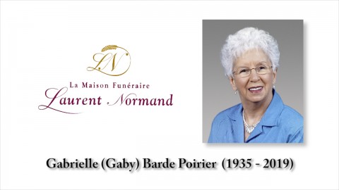 Gabrielle Barde Poirier (1935 - 2019)
