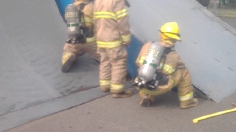 Début d'incendie dans un module du Skate parc optimiste de Montmagny