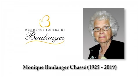 Monique Boulanger Chassé (1925 - 2019)