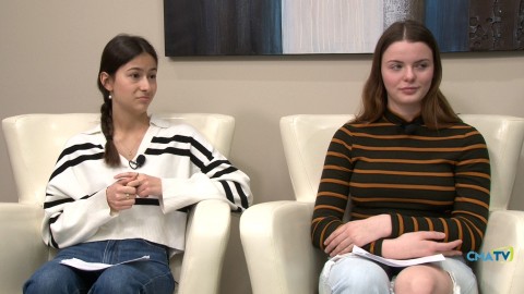 Entrevue Claudie Bélanger & Juliette Lévesque, du Gouvernement étudiant de l'École secondaire de La Rencontreà Saint-Pamphile - 3 avril 2023