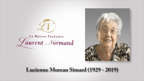Lucienne Moreau Simard (1929 - 2019)