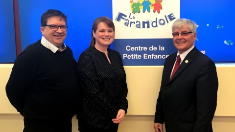  Norbert Morin annonce un soutien financier de 18 291 $ pour le CPE-BC Les services de garde La Farandole