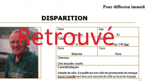 Disparition d’un octogénaire à Lévis