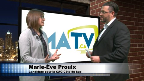 Entrevue - Marie-Ève Proulx - Lundi 16 avril 2018