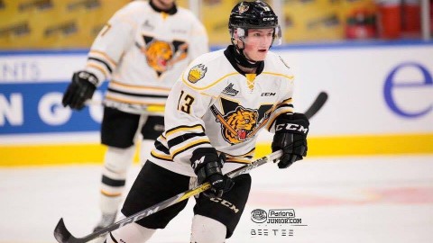 Le pocatois Édouard Ouellet participe au camp des Tigres (LHJMQ)