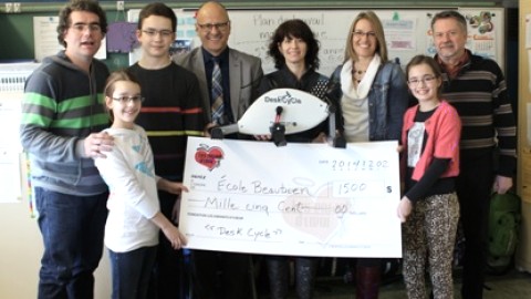 La fondation Les Enfants d'cur crée du mouvement à l'école Beaubien