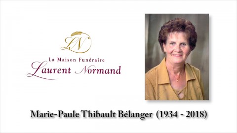 Marie-Paule Thibault Bélanger (1934 - 2018)