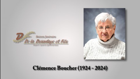 Clémence Boucher (1924 - 2024)