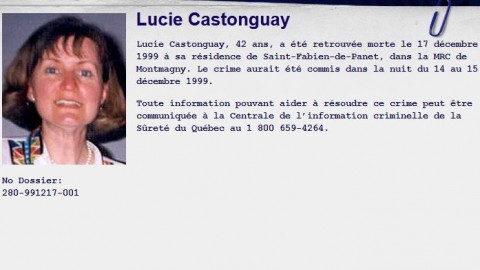 Le dossier du meurtre de Lucie Castonguay de Saint-Fabien-de-Panet refait surface