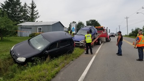 Violente bagarre après une collision à Saint-Pierre-de-la-Rivière-du-Sud