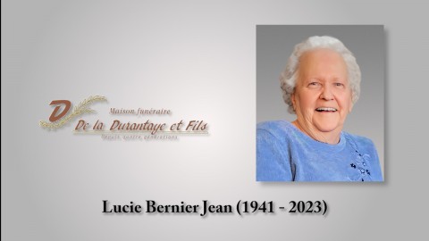 Lucie Bernier Jean (1941 - 2023)