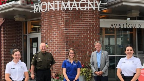 La Ville de Montmagny accueille deux cadettes de la Sûreté du Québec