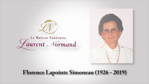 Florence Lapointe-Simoneau (1926 - 2019)