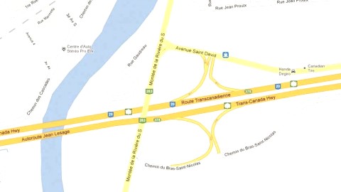 Imposant chantier de 4 M$ à la jonction de la route 283 et de l'autoroute 20