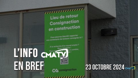 L'Info CMATV en bref du 23 octobre 2024