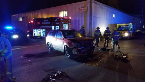 Accident avec blessés à Montmagny