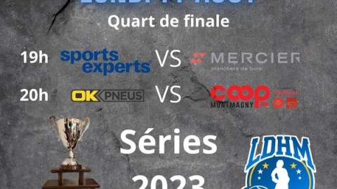 Ligue Dek Hockey CarrXpert Montmagny. C’est le début des séries éliminatoires ce soir.