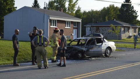 	            	MISE-À-JOUR Les pompiers appelés sur les lieux d’un accident à Montmagny	            