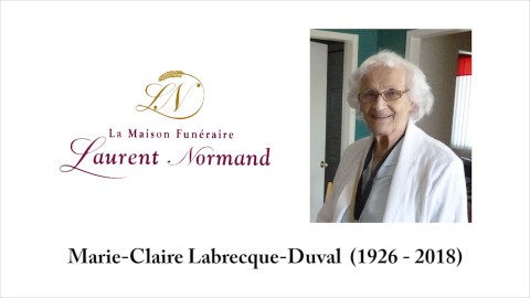 Marie-Claire Labrecque-Duval  (1926 - 2018)