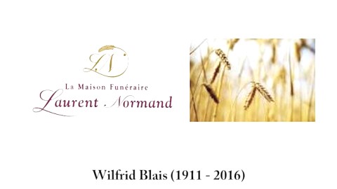Wilfrid Blais (1911 - 2016) 