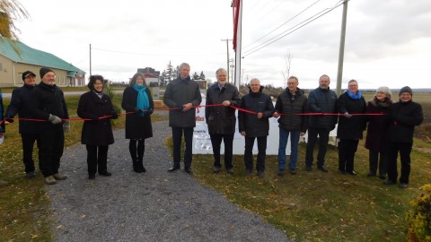 Rivière-Ouelle inaugure une nouvelle halte d’information sur l’agriculture