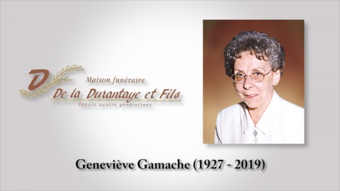 Geneviève Gamache (1927 - 2019)