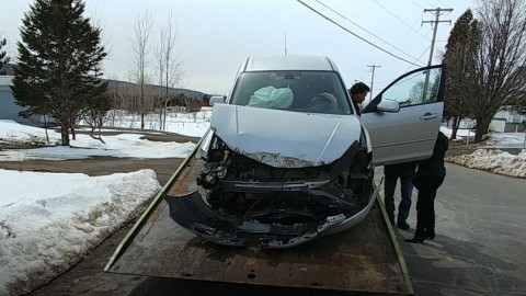 Accident avec une blessée à Montmagny