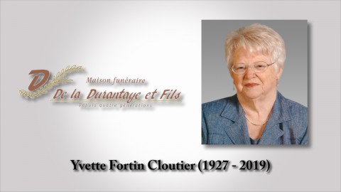 Yvette Fortin Cloutier (1927 - 2019)
