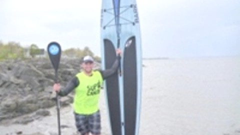 Un citoyen d'Ottawa accomplit un périple en «paddle board»